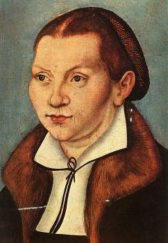 大盧卡斯 尅拉納赫 Diptych with the Portraits of Martin Luther and his Wife